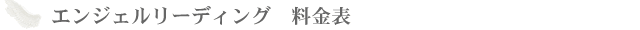 エンジェルリーディング料金表